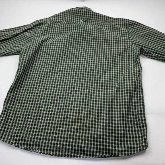 Mossy Oak Green White Collared Western Shirt - Picture 9 of 11